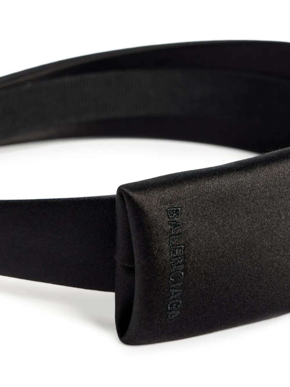 Balenciaga Haarband met satijnen afwerking en logo-reliëf Zwart