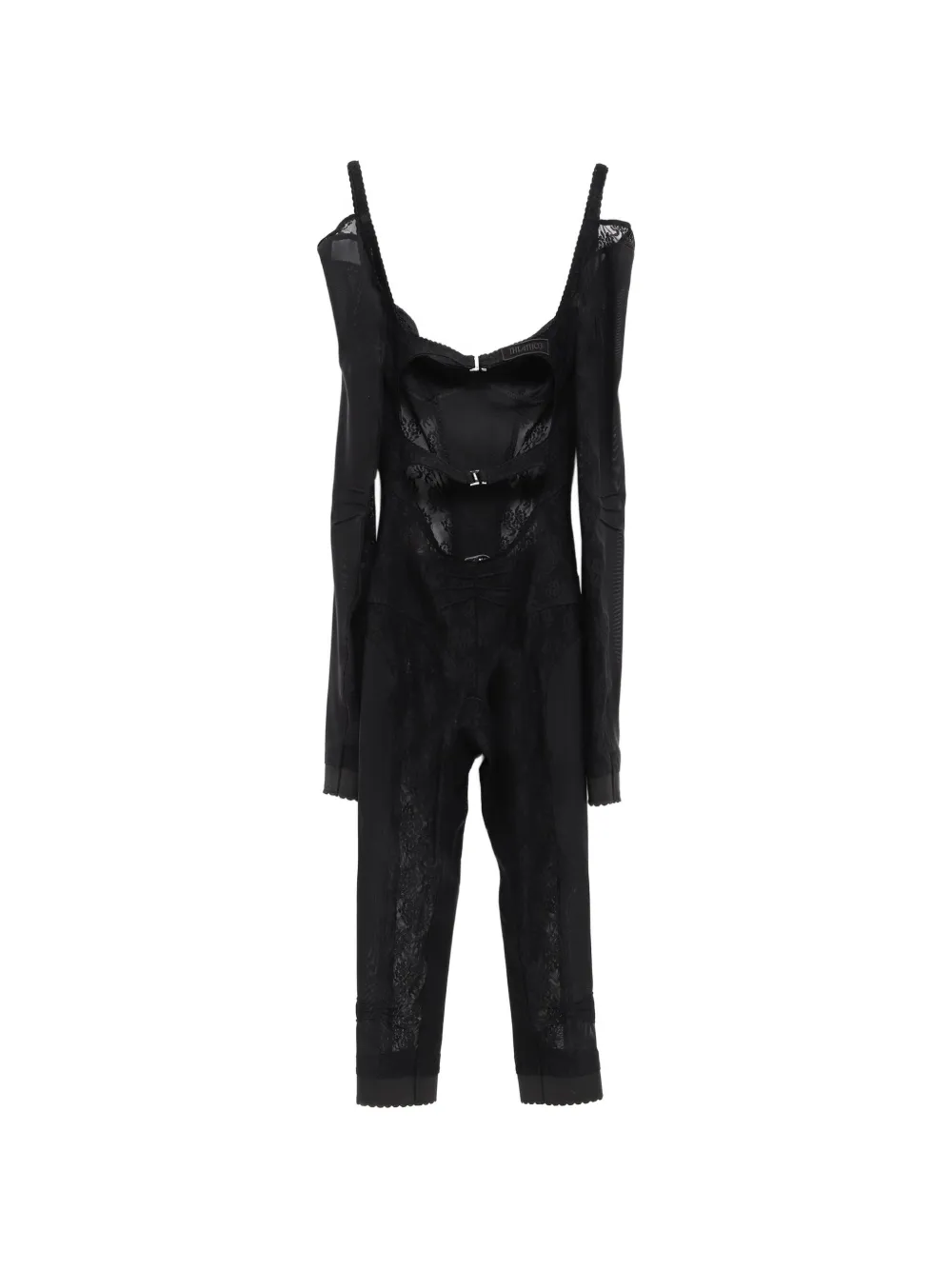 The Attico Jumpsuit met kanten vlakken Zwart