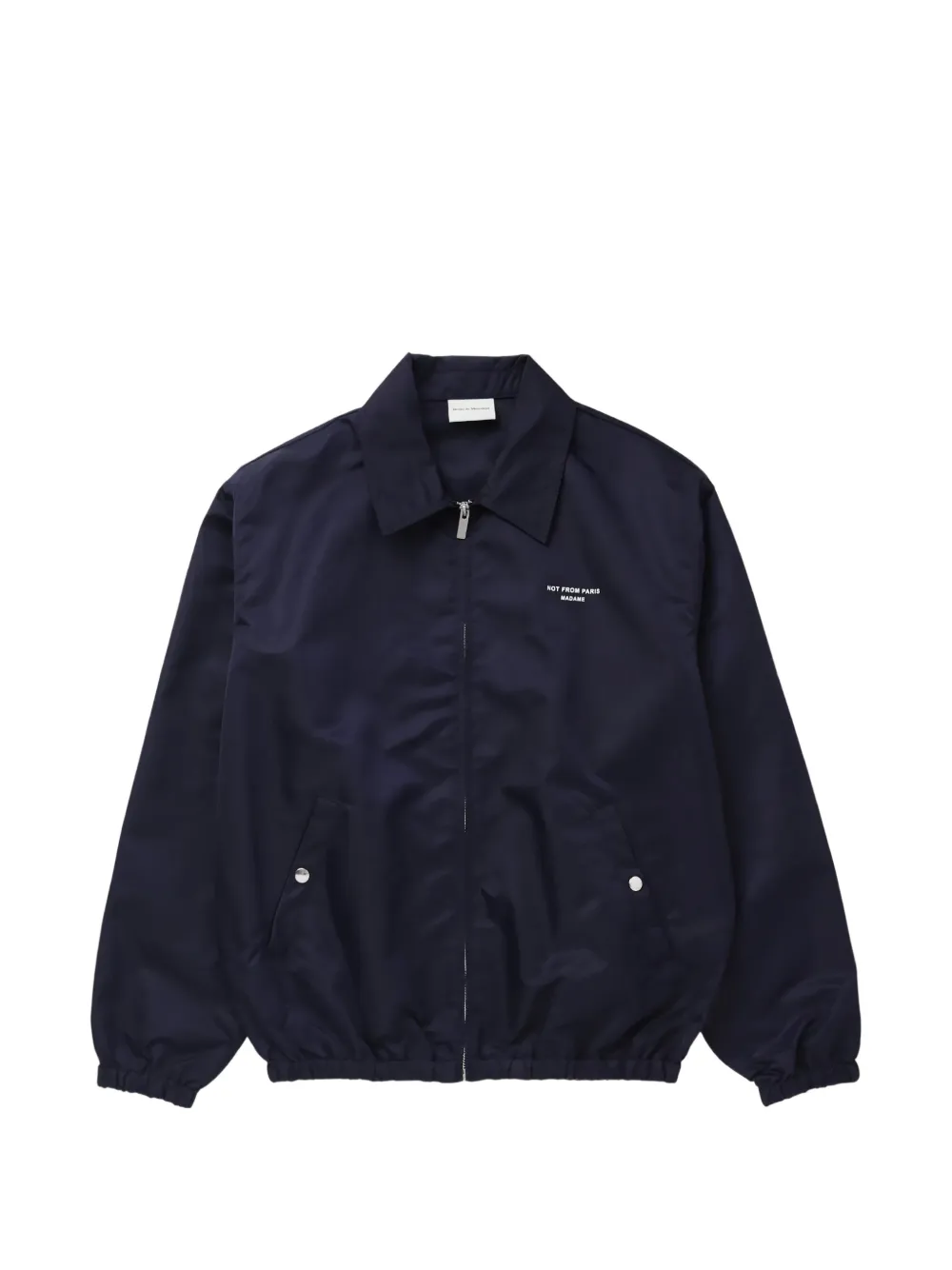 Drôle De Monsieur logo-print zip-up jacket - Blu