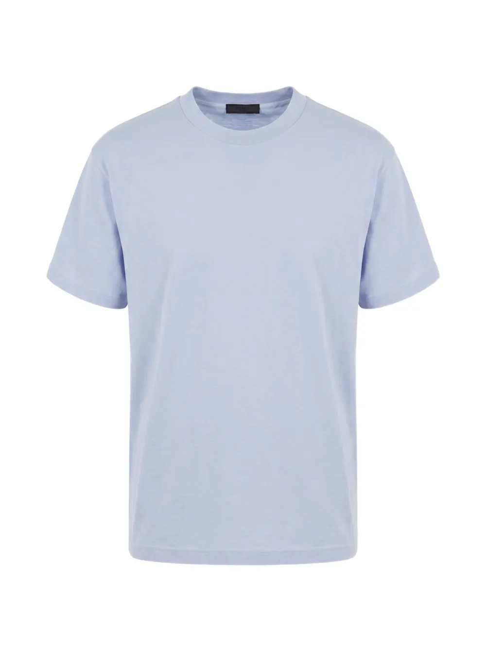 Prada logo-patch crew-neck T-shirt - Blu