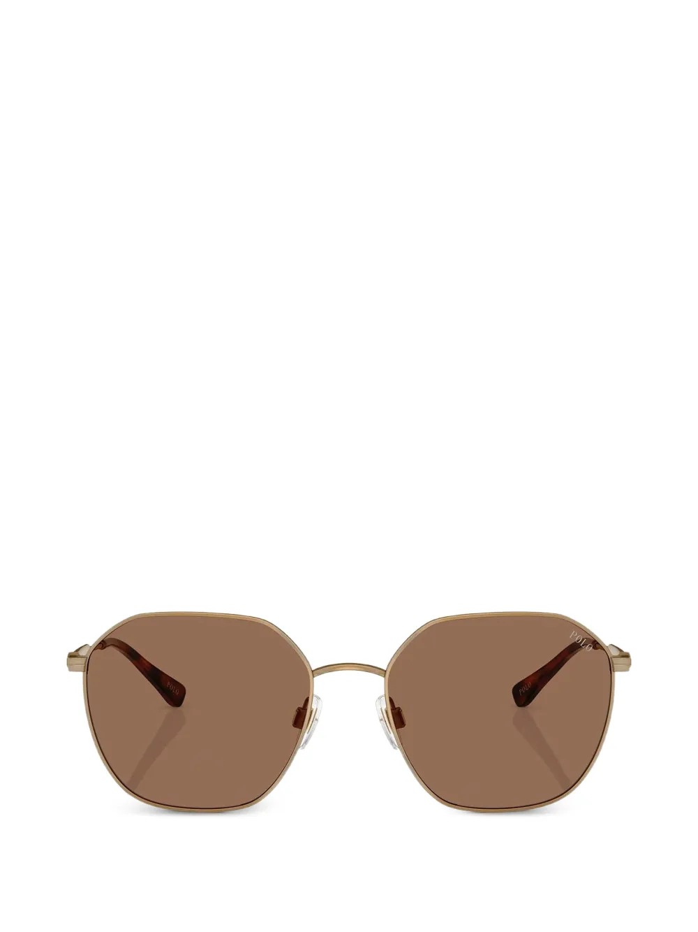 POLO RALPH LAUREN EYEWEAR Heritage Sonnenbrille mit geometrischen Gestell - Gold
