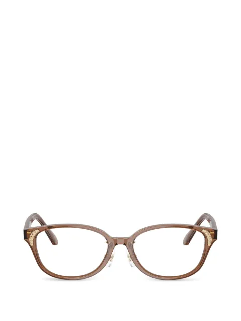 Swarovski Eyewear crystal-embellished geometric-frame glasses