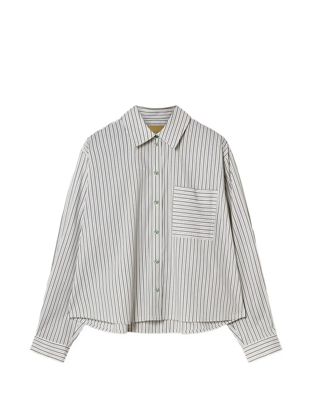 MOMONÌ Vetra striped shirt - Blanc