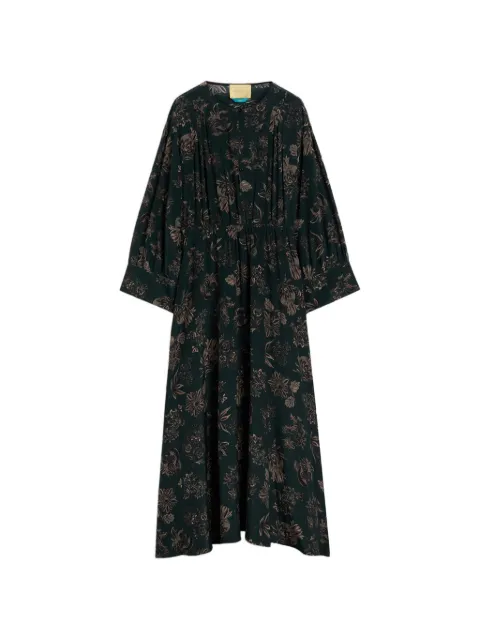 MOMONÌ Edda printed long-sleeved maxi dress