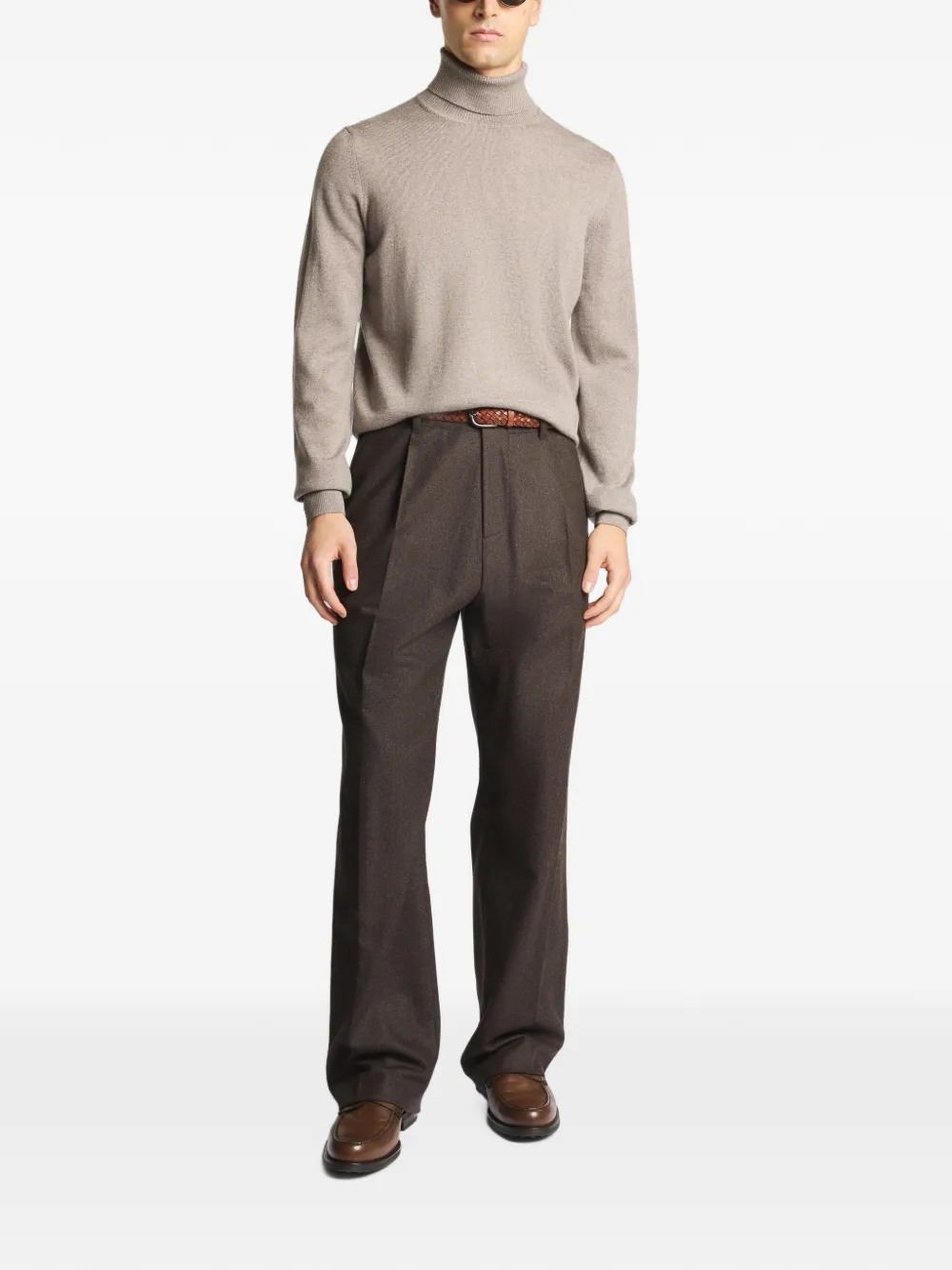 Fay Gebreide coltrui Beige