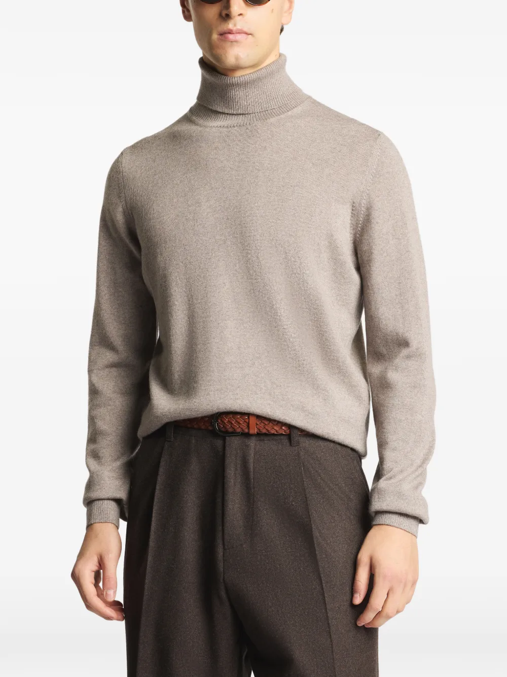 Fay Gebreide coltrui Beige