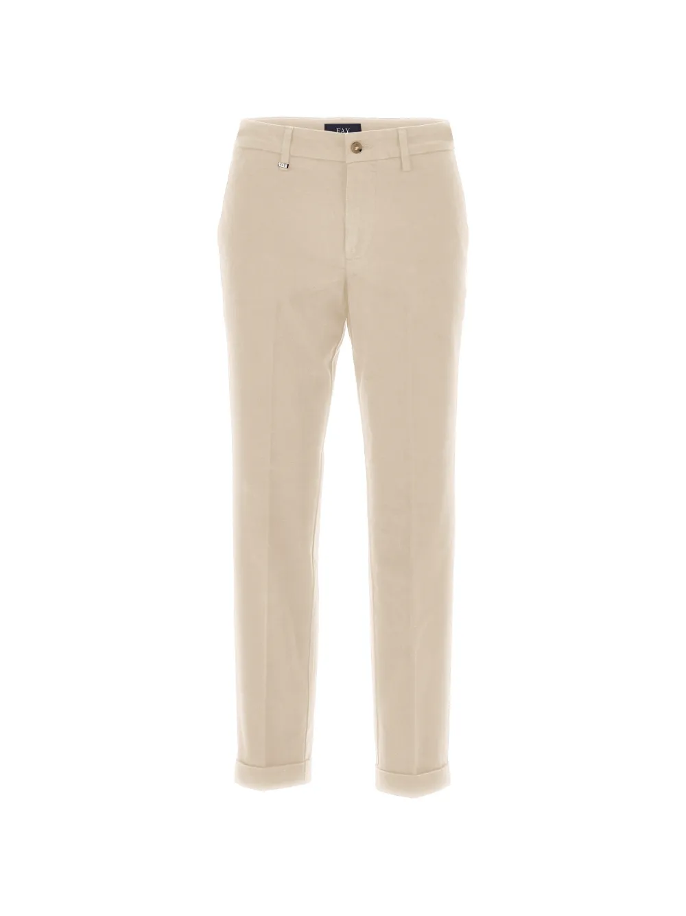 Fay pantalon à ourlet retroussé - Tons neutres Fay pantalon à ourlet retroussé - Tons neutres