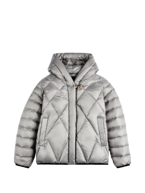 Fay argyle quilted hooded jacket