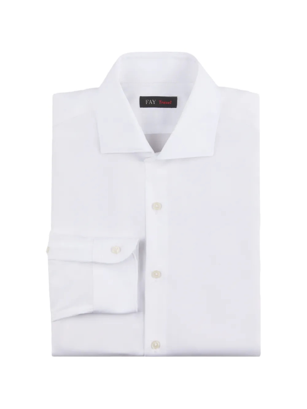 Fay Travel French-collar shirt - Bianco