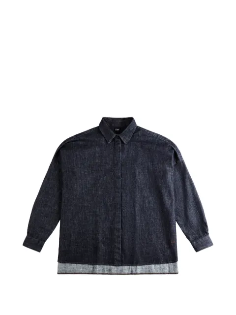 Fay oversized long-sleeve shirt