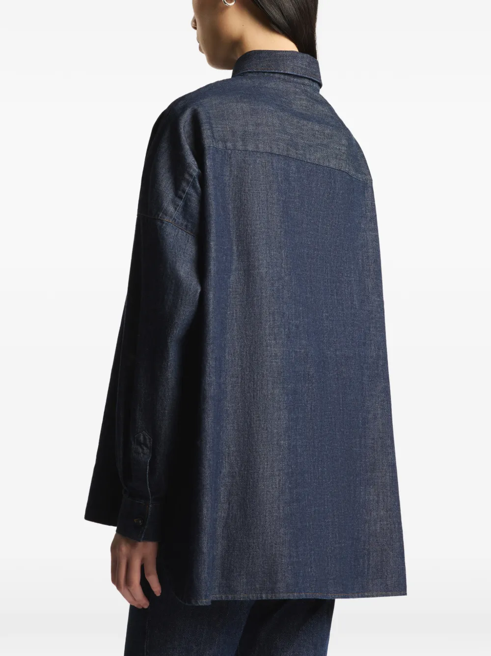 Fay Oversized overhemd Blauw