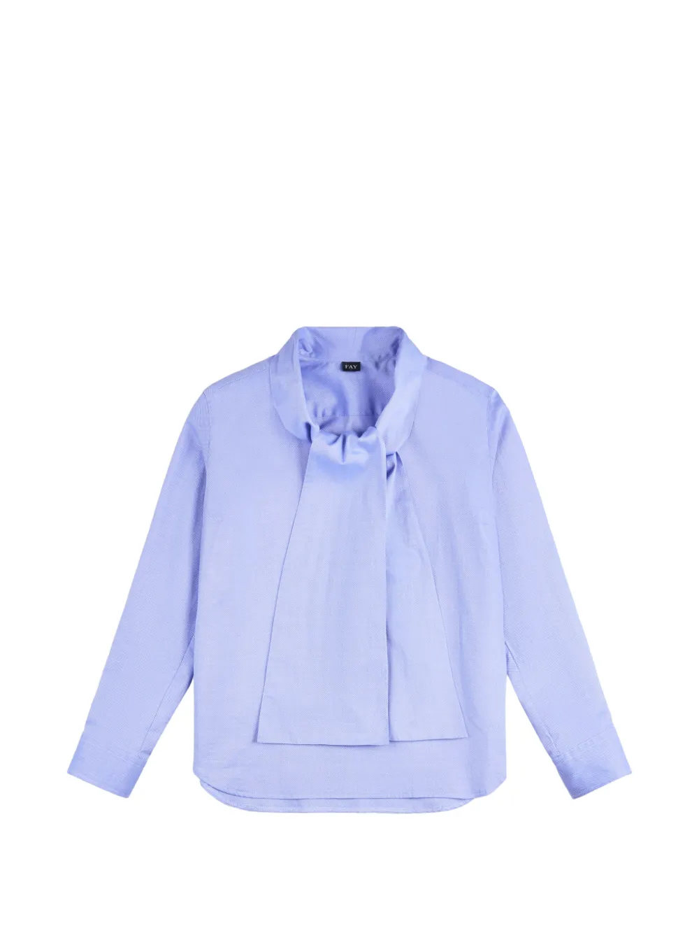 Fay foulard-neck shirt - Blu