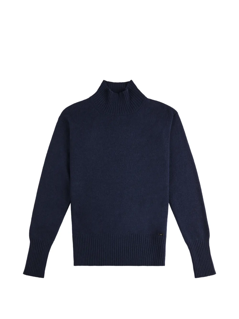 Fay high-neck ribbed-trim sweater - Blau