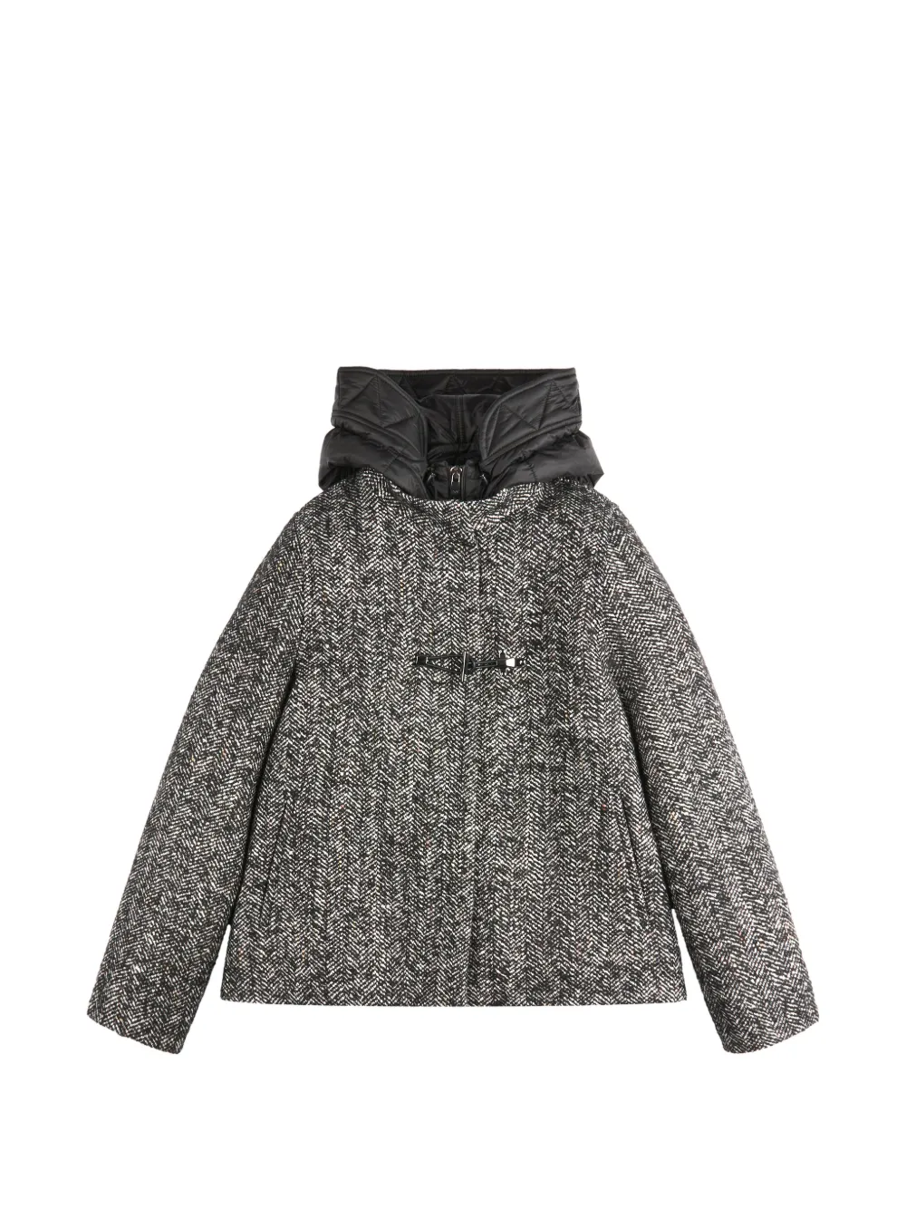 Fay herringbone toggle coat - Nero