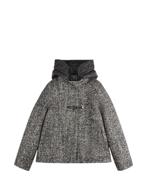 Fay herringbone toggle coat