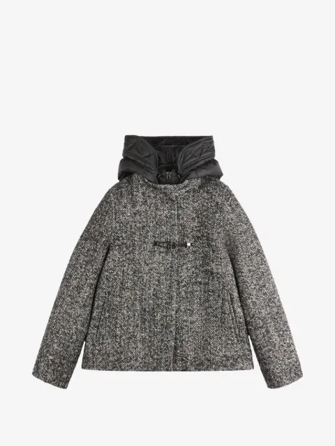 Fay herringbone toggle coat