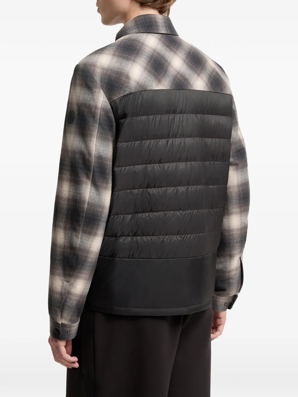 Moncler Cornisello geruit shirtjack Zwart