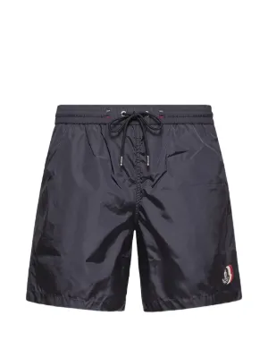Moncler ロゴ トランクス水着 | ブルー | FARFETCH JP