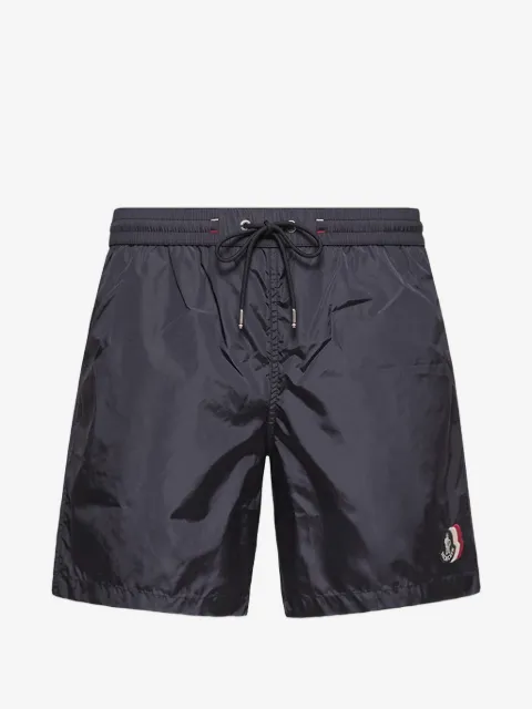 Moncler logo-patch drawstring swim shorts