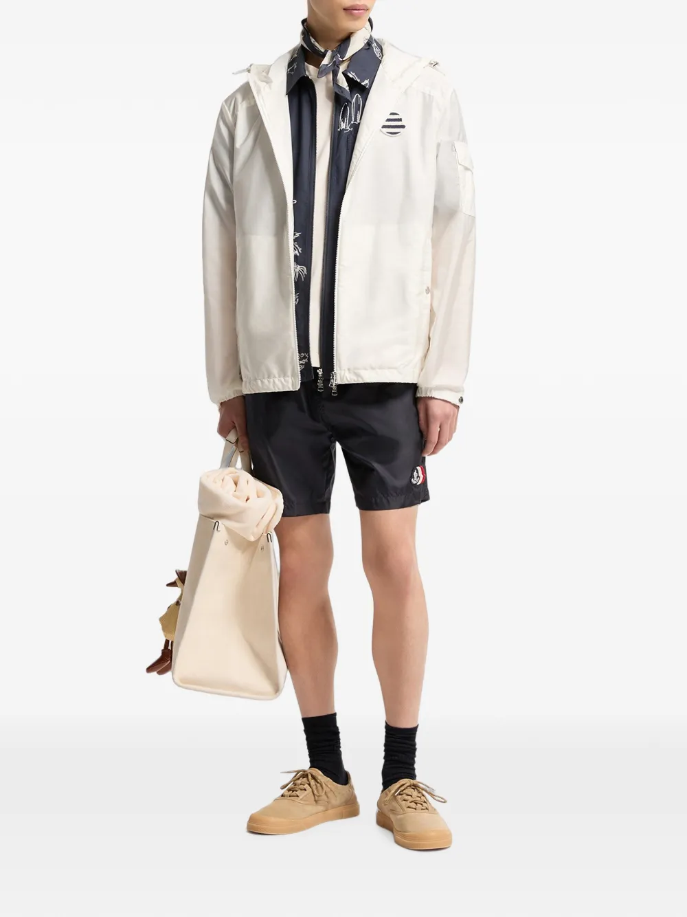Moncler Zwembroek met trekkoord Blauw