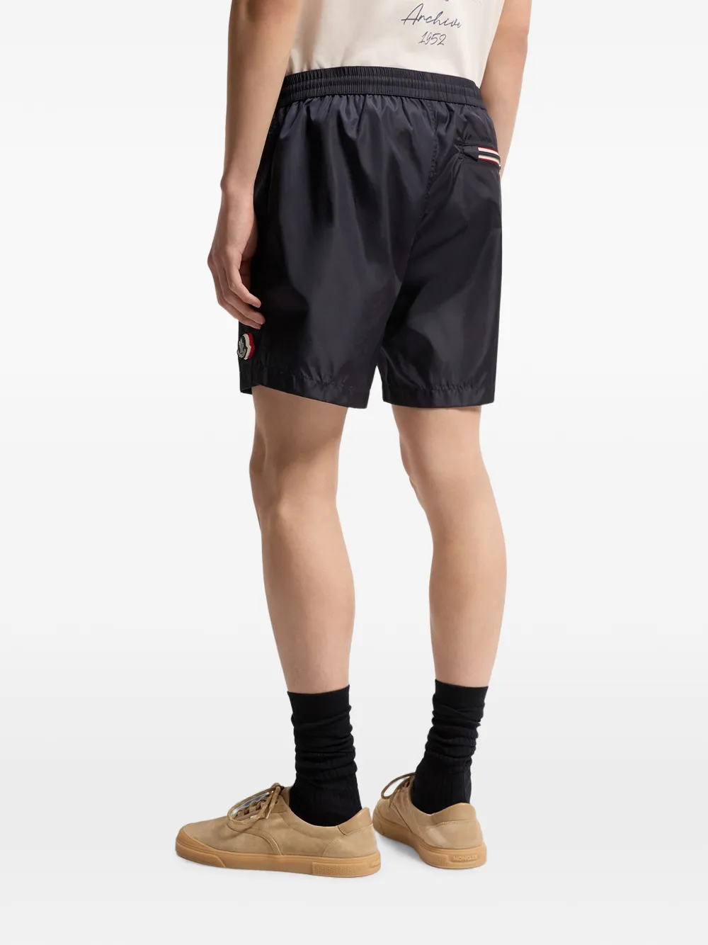 Moncler Zwembroek met trekkoord Blauw