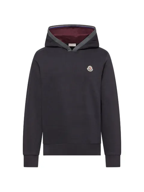 Moncler logo-patch hoodie