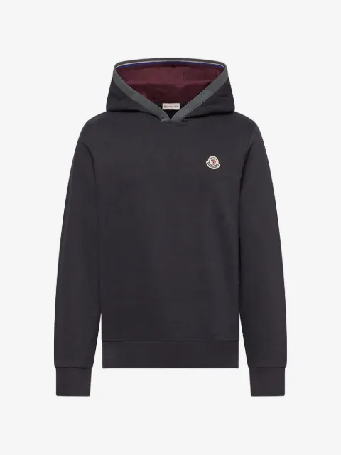 Moncler logo-patch hoodie