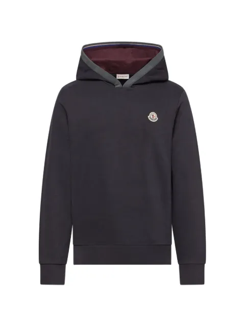 Moncler logo-patch hoodie