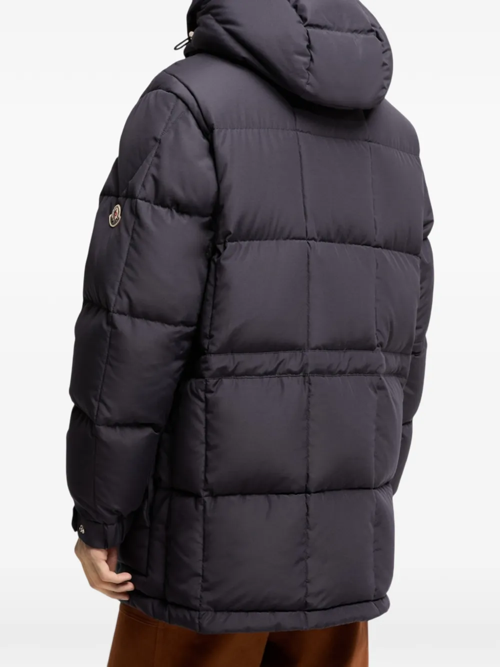 Moncler Sylmara gewatteerd jack met capuchon Blauw
