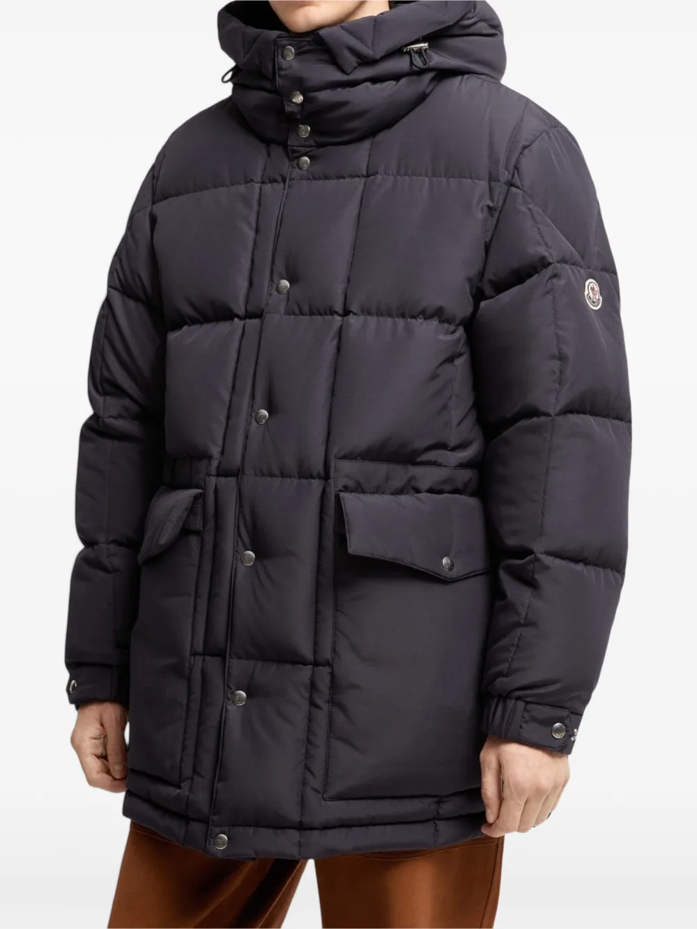 Moncler Sylmara gewatteerd jack met capuchon Blauw