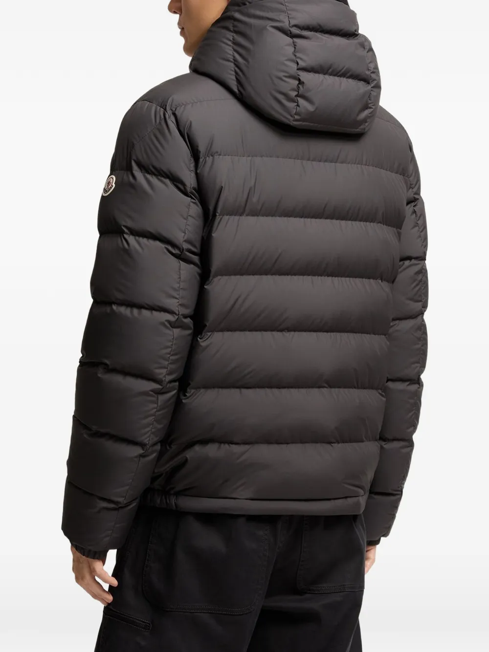 Moncler Gewatteerd jack met capuchon Zwart