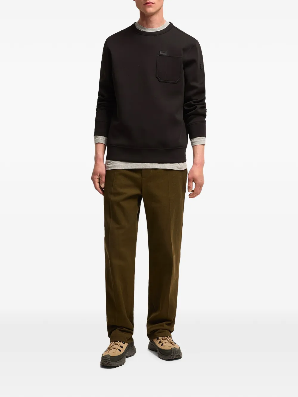 Moncler Sweater met borstzak Zwart