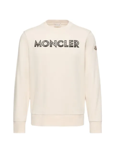 Moncler logo cotton blend sweatshirt
