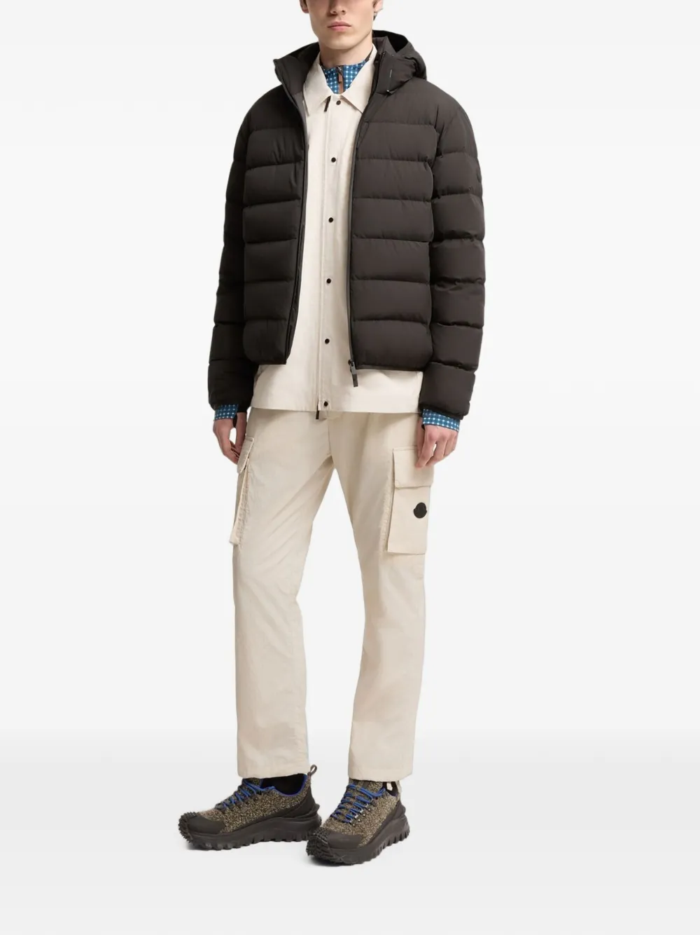 Moncler Arajoki gewatteerd jack met capuchon Zwart