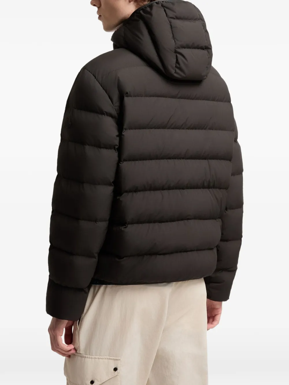 Moncler Arajoki gewatteerd jack met capuchon Zwart