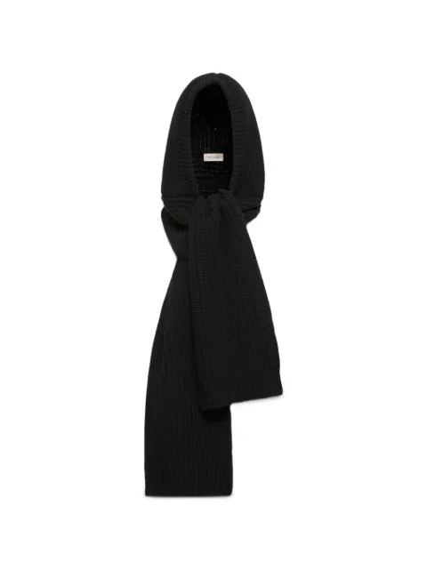 Moncler ribbed-knit hooded scarf