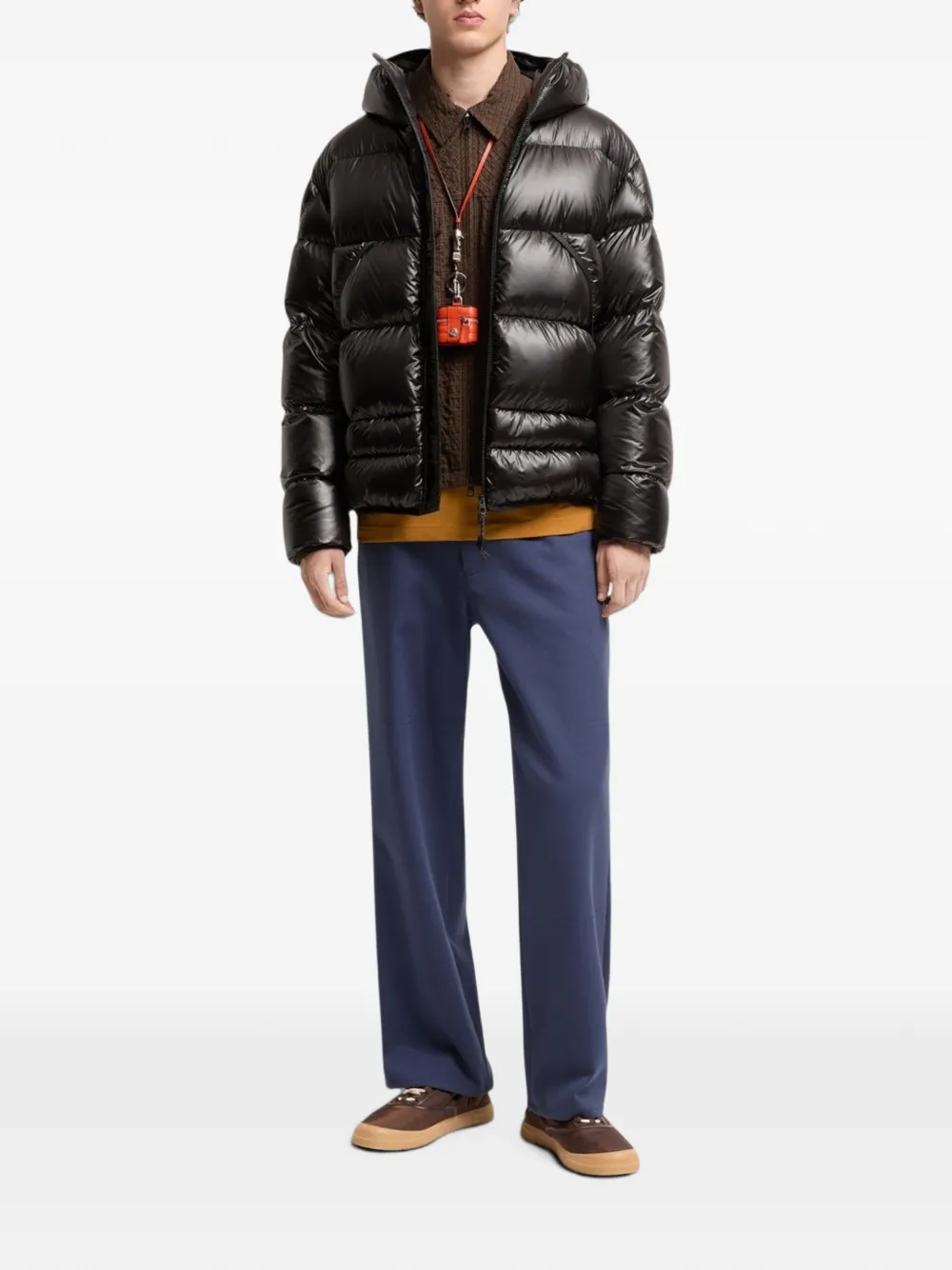 Moncler Anapo ripstop gewatteerd jack Zwart