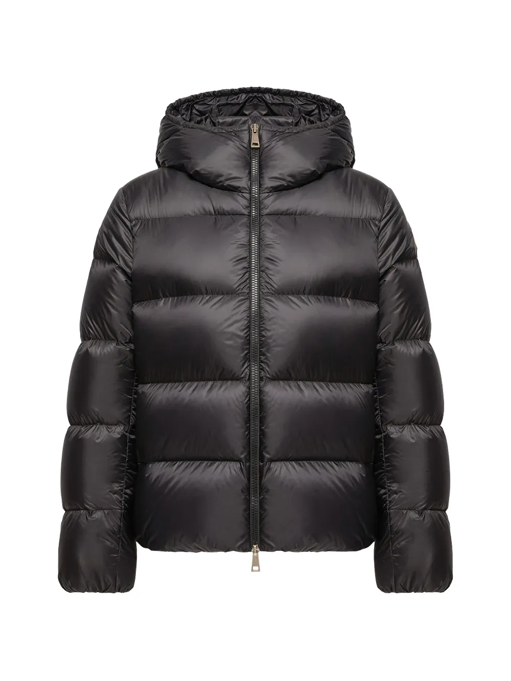 Moncler Gewatteerd donsjack met capuchon Zwart