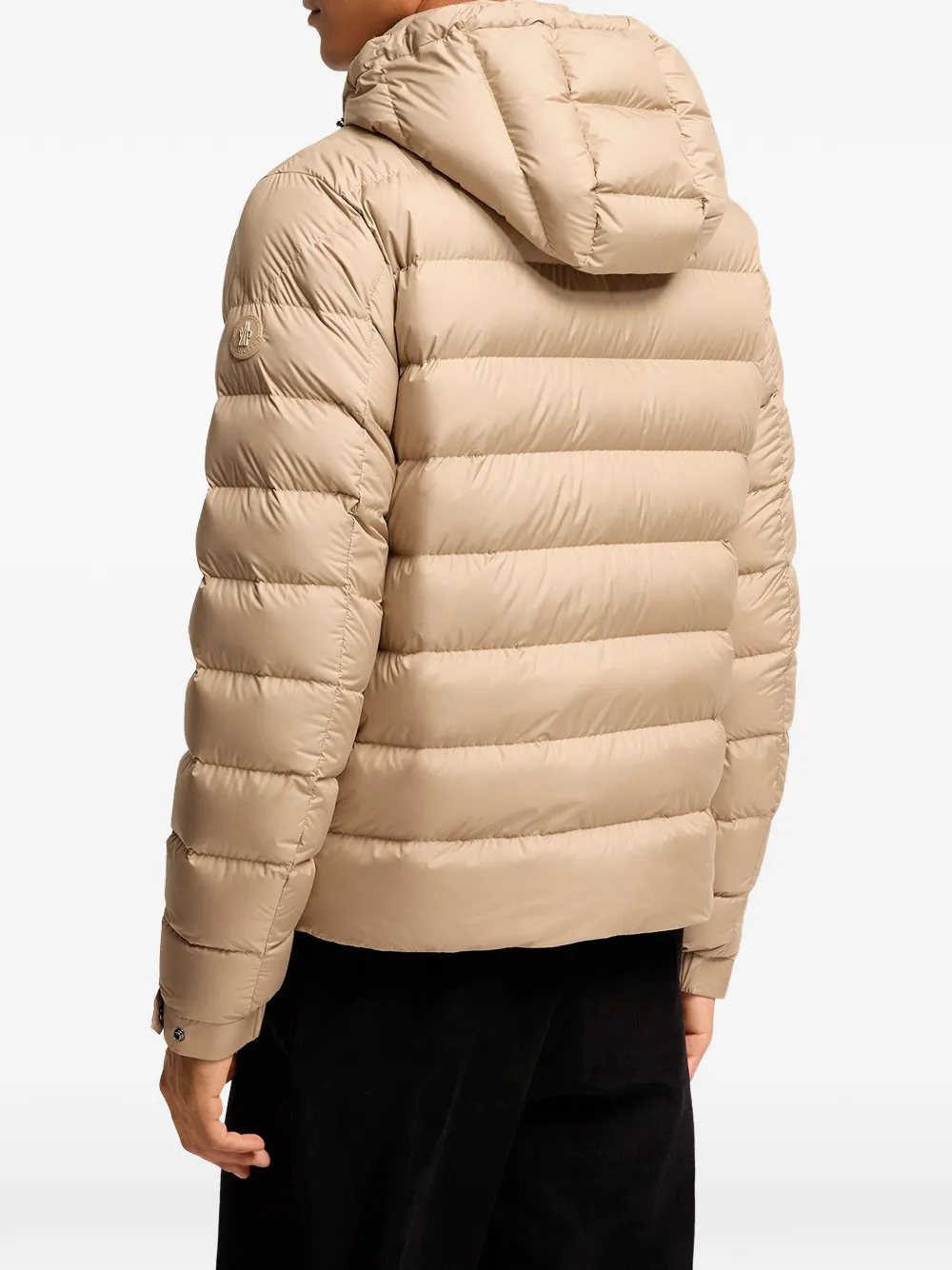 Moncler Gewatteerd jack met capuchon Beige