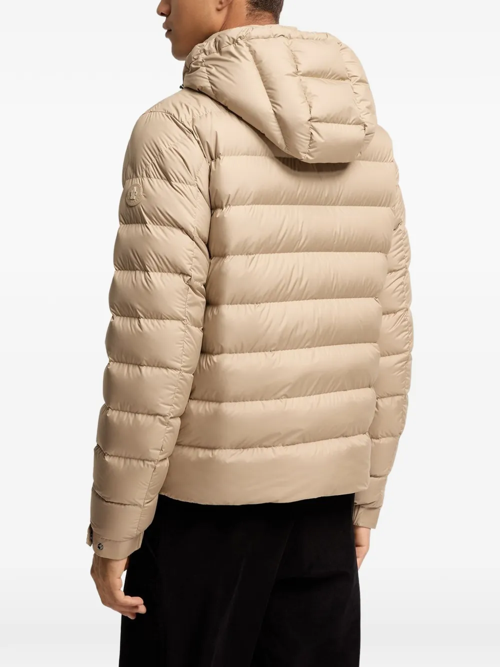 Moncler Gewatteerd jack met capuchon Beige