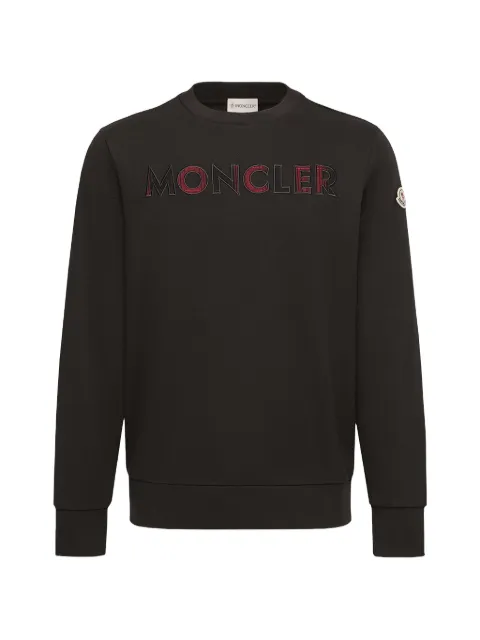 Moncler logo-embroidered crew-neck sweatshirt