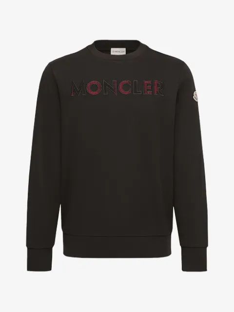 Moncler logo-embroidered crew-neck sweatshirt