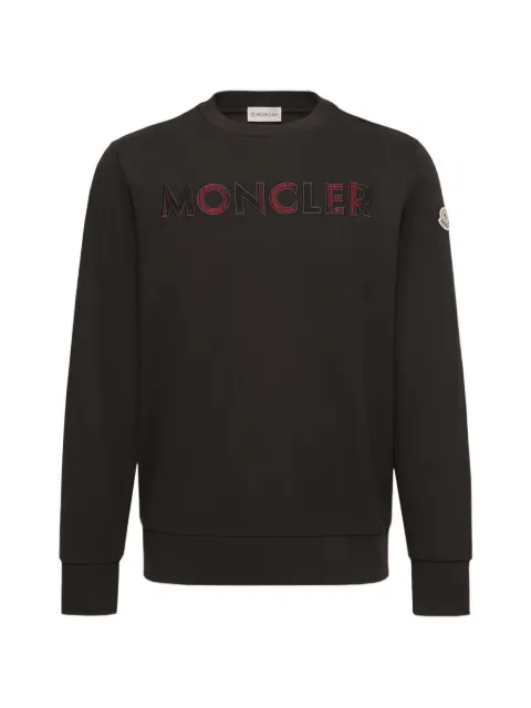 Moncler logo-embroidered crew-neck sweatshirt