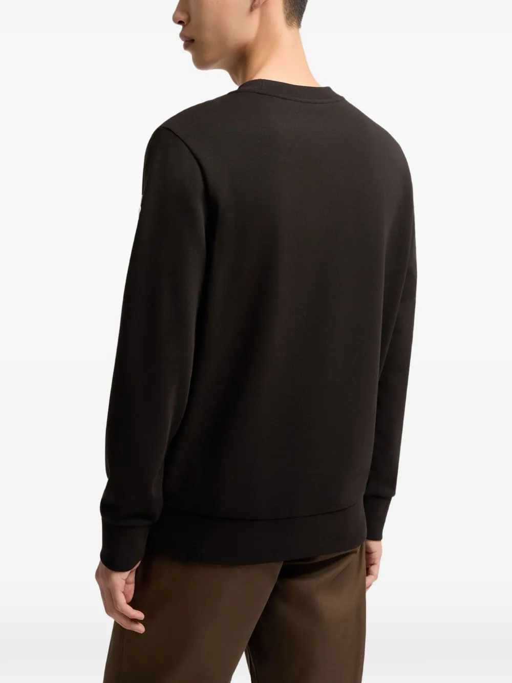 Moncler Trui met logopatch Zwart