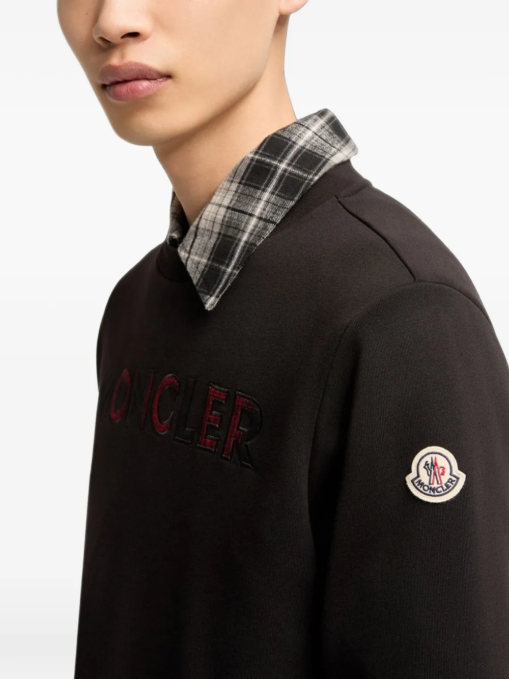 Moncler Trui met logopatch Zwart