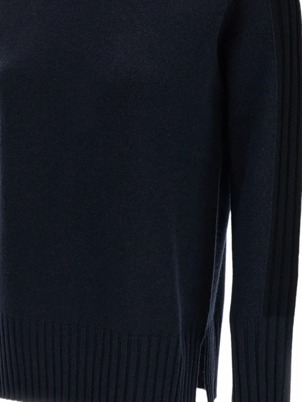 Lorena Antoniazzi turtleneck ribbed-trim sweater Blauw