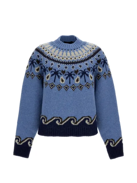 Alanui jacquard-knit sweater