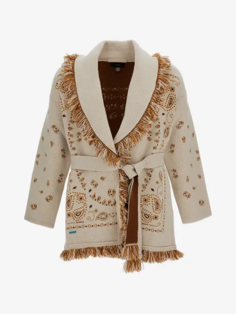 Alanui bandana-print cardigan