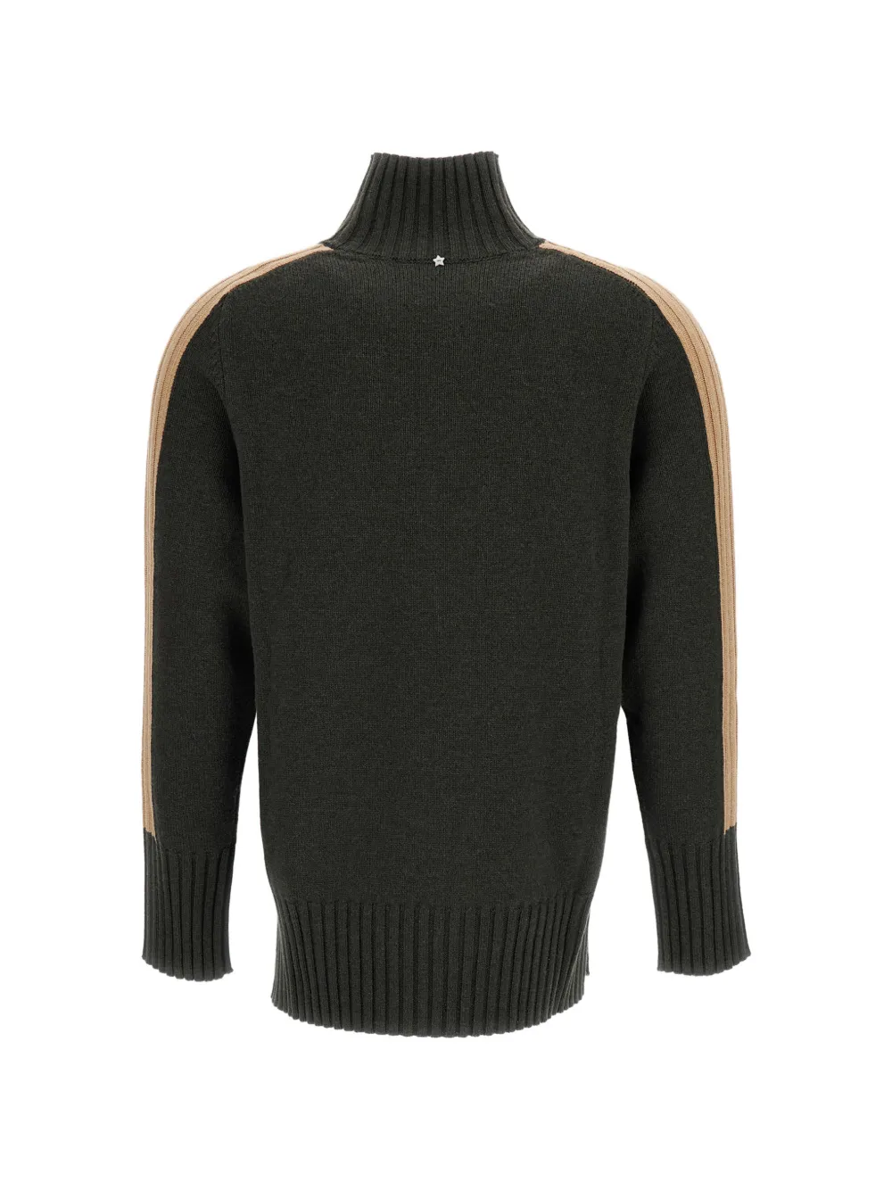 Lorena Antoniazzi Trui met colourblocking en hoge hals Groen