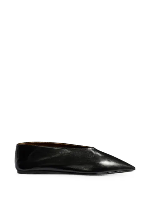 KHAITE staple-detail ballet flats